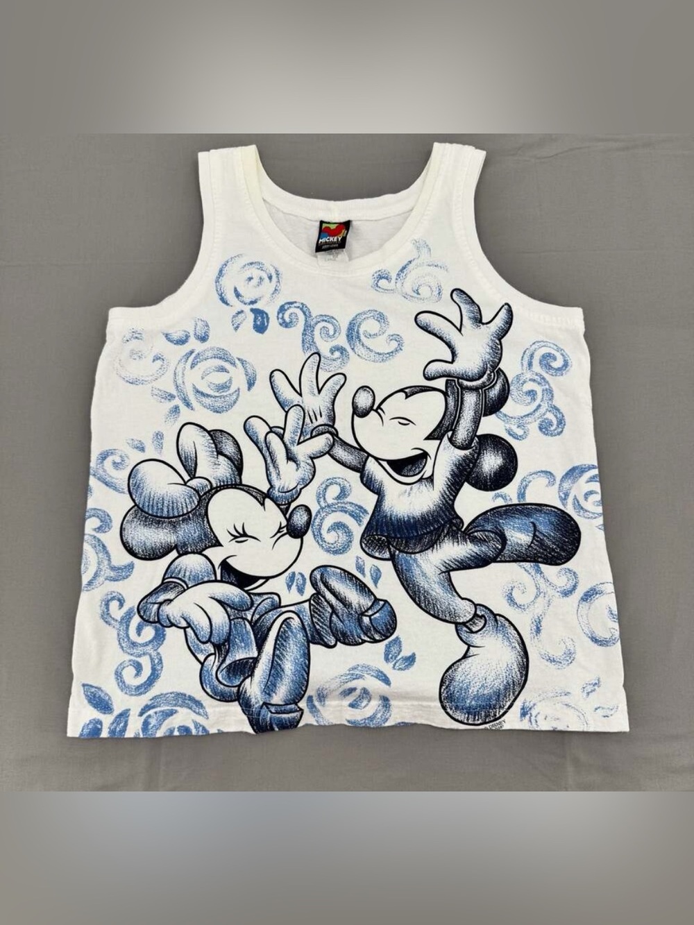 Vintage Mickey Unlimited Mickey and Minnie Mouse Tank Top Large by Jerry Leigh